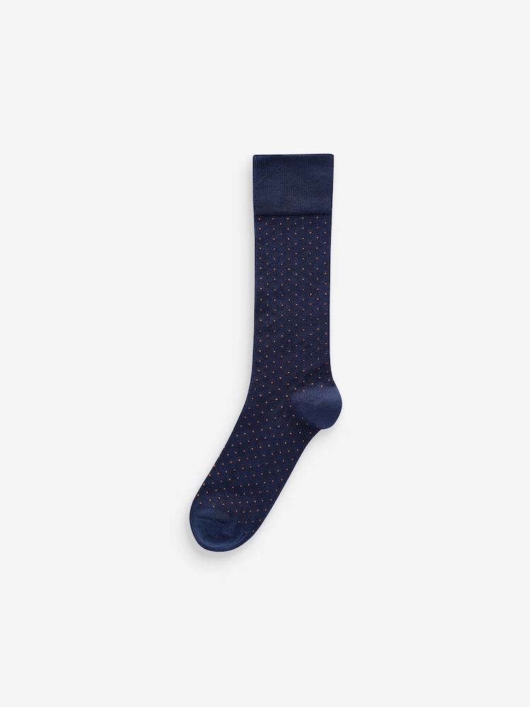 Rich Colour Spot Pattern Modal Signature Socks 4 Pack - Image 2 of 7