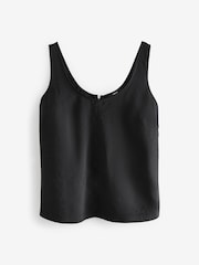 Black Sleeveless Scoop Cami Top - Image 6 of 8