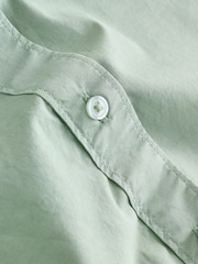 Sage Green Washed Oversized Shirt - Image 6 of 7
