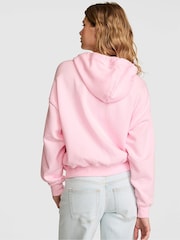 Victoria's Secret PINK Coconut Pink Fleece Zip Up Hoodie - Image 2 of 2
