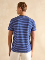Joules Everyday Blue Stripe Crew Neck T-Shirt - Image 2 of 6