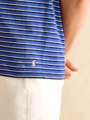 Joules Everyday Blue Stripe Crew Neck T-Shirt - Image 5 of 6
