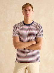 Красный в полоску - Joules Everyday Crew Neck T-Shirt - Image 1 of 5