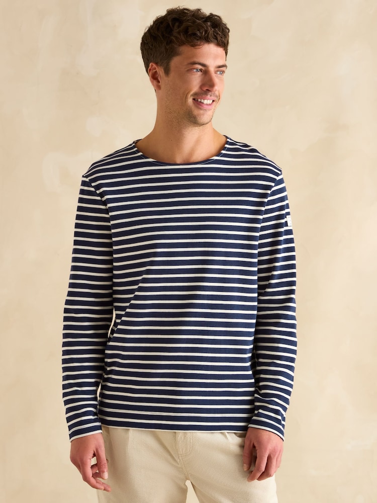 Marineblau/blau - Joules Top mit Bretonstreifen - Bild 1 von 7