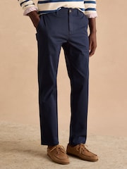 Joules Classic Fit Navy Chino Trousers - Image 1 of 7