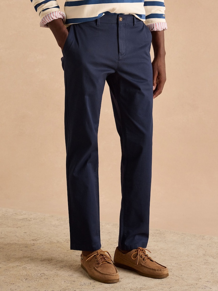 Joules Classic Fit Navy Chino Trousers - Image 1 of 7