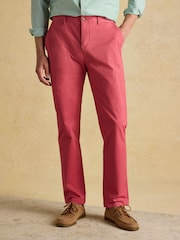 Joules Classic Fit Rose Pink Chino Trousers - Image 1 of 9