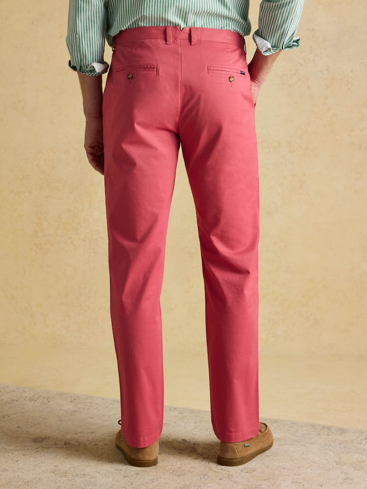 Joules Classic Fit Rose Pink Chino Trousers - Image 2 of 9