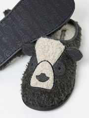 FatFace Cubby Dark Grey Cubby Bear Slippers - Image 2 of 2