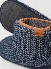 FatFace Laurence Navy Laurence Knit Boots - Image 2 of 2