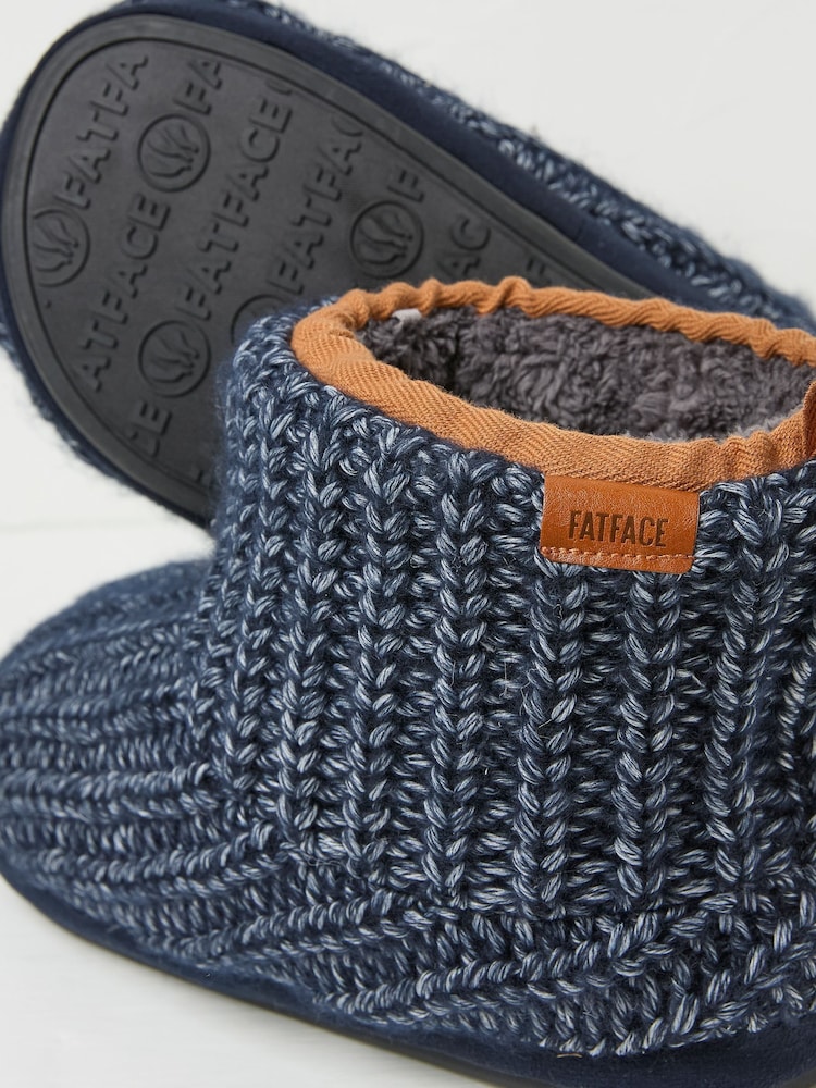 FatFace Laurence Navy Laurence Knit Boots - Image 2 of 2