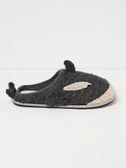 FatFace Kev Grey Killer Whale Slippers - Image 2 of 2