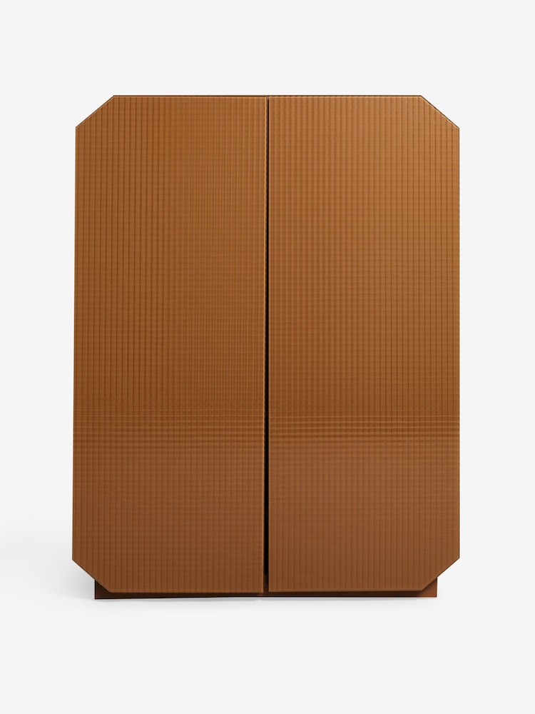 MADE.COM Caramel Brown Anya Glass Highboard - Image 6 of 6