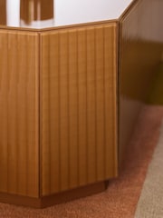 MADE.COM Caramel Brown Anya Glass Storage Coffee Table - Image 3 of 5