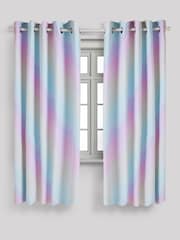 Multi Rainbow Ombre Eyelet Blackout Curtains - Image 3 of 8