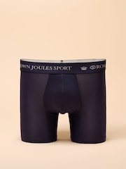 Joules Get A Move On Blue/Green Pack of Two Sports Boxers - Image 2 of 4