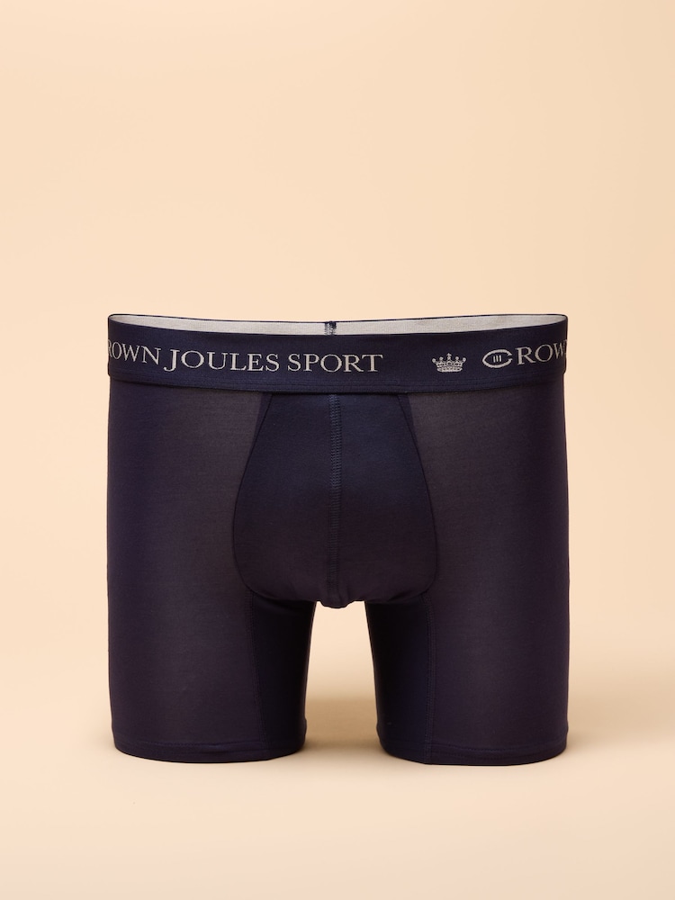 Joules Get A Move On Blue/Green Pack of Two Sports Boxers - Image 2 of 4