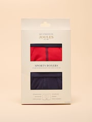 Joules Get A Move On Navy/Red Pack of Two Sports Boxers - Image 1 of 4