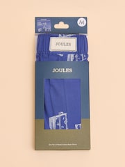 Joules Blue Elephant Print Woven Boxers - Image 2 of 3