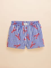 Joules Red Lobster Print Woven Boxers - Image 1 of 3