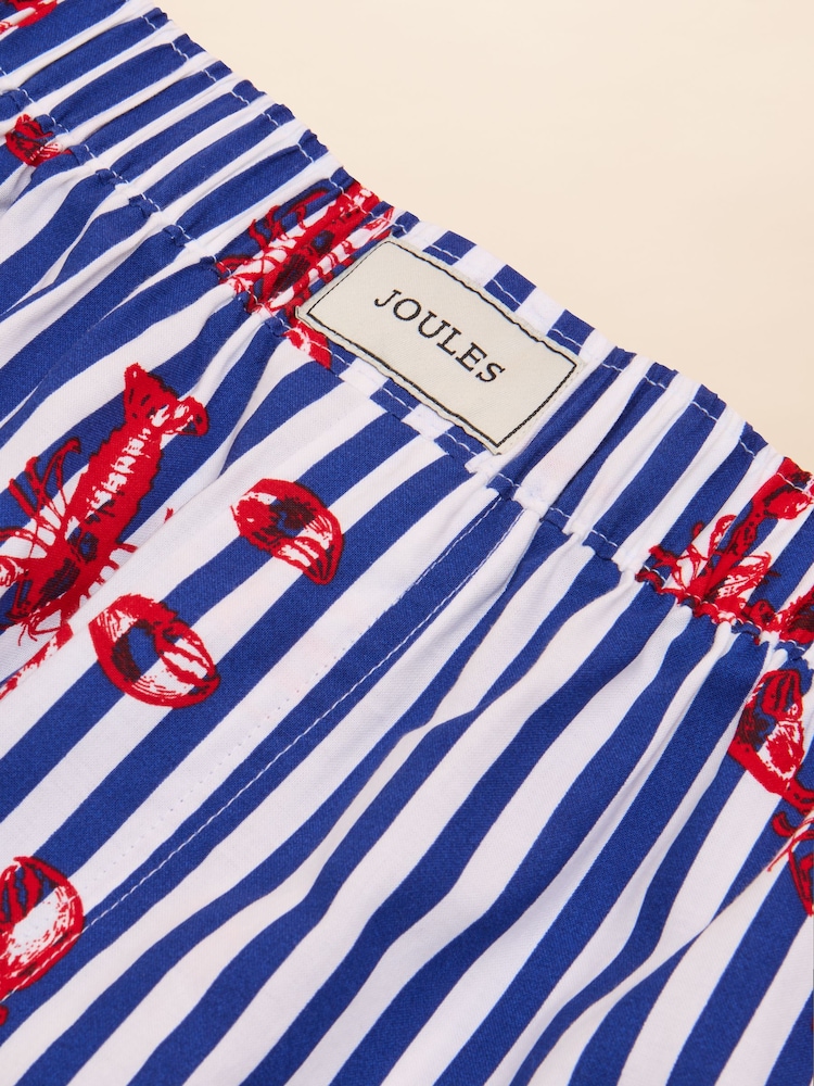 Joules Red Lobster Print Woven Boxers - Image 3 of 3
