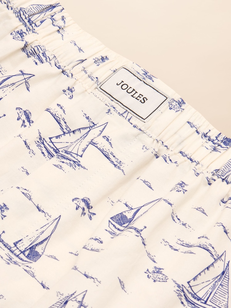 Joules White Toile de Jouy Woven Boxers - Image 3 of 3