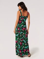 Apricot Blue Colourful Butterfly Wings Maxi Dress - Image 2 of 4