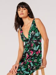 Apricot Blue Colourful Butterfly Wings Maxi Dress - Image 3 of 4