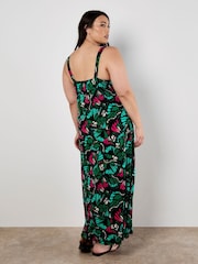 Apricot Blue Colourful Butterfly Wings Maxi Dress - Image 7 of 8