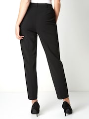 Roman Black Petite Short Straight Leg Stretch Trouser - Image 2 of 4