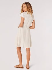 Apricot Natural Open Collar Shirt Mini Dress - Image 2 of 8