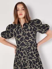 Apricot Green Pebble Tiered Dress - Image 3 of 4