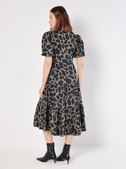 Apricot Green Pebble Tiered Dress - Image 4 of 4