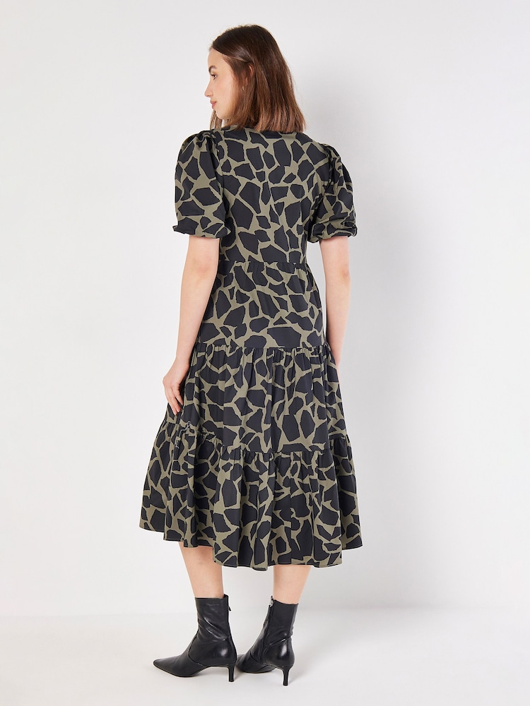 Apricot Green Pebble Tiered Dress - Image 4 of 4 Apricot Green Pebble Tiered Dress - Image 4 of 4