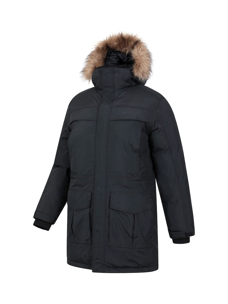 Mountain Warehouse Grey Mens Antarctic Extreme Waterproof Down Jacket - Image 3 of 5