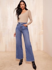 Friends Like These Camel Long Sleeve Scoop Neck Top - Image 2 of 4