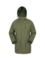 Mountain Warehouse Green Glacier II Mens Extreme Waterproof Long Jacket - Image 1 of 5