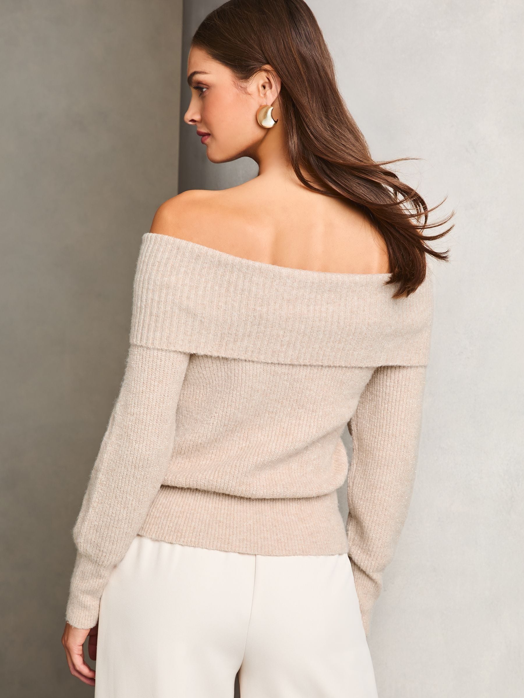 Cakulo Womens Off The Shoulder Sweater Top Fall 2024