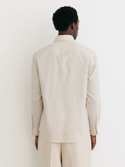 Off White - Рубашки классического крой из хлопковом фланели на пуговицах Reiss Hunt - Изображение 5 6