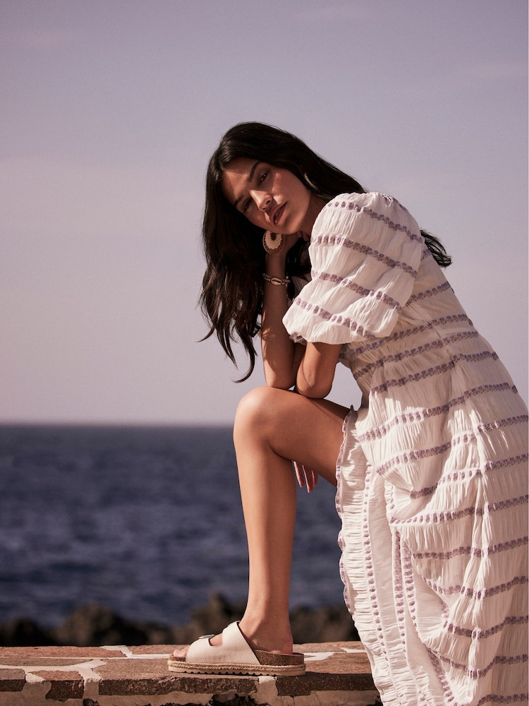 Mint Velvet White Floral Print Maxi Dress - Image 2 of 4