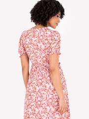Puff Sleeve Tiered Hem Midi Dress With Frills - Image 4 of 5