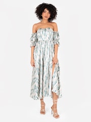 Lovedrobe Split Leg Bardot Midaxi Dress - Image 3 of 5