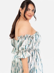 Lovedrobe Split Leg Bardot Midaxi Dress - Image 4 of 5