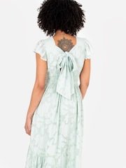 Lovedrobe Wrap Front Flutter Sleeve Maxi Dress - Image 4 of 5