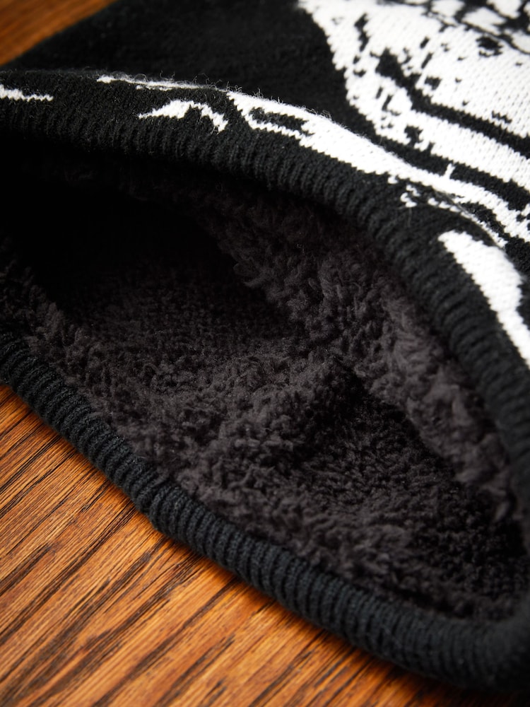 Black Halloween Skull Snood - Image 10 of 10