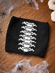 Black Halloween Skull Snood - Image 8 of 10