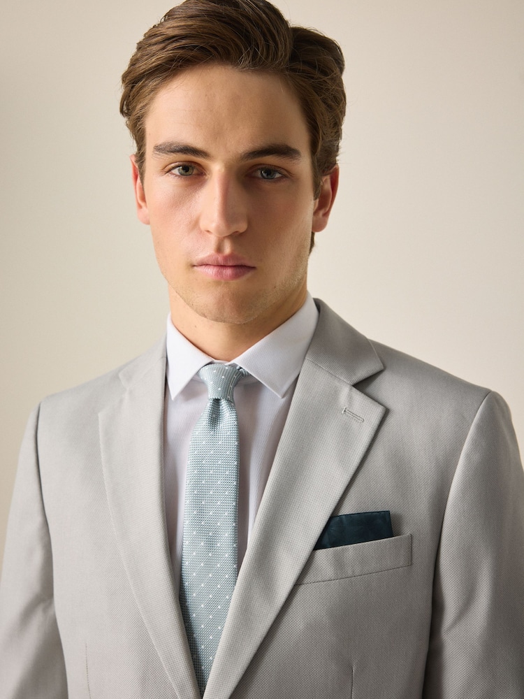 neutre - Slim Fit (Slim Fit) - Veste de costume texturée - Image 4 of 9