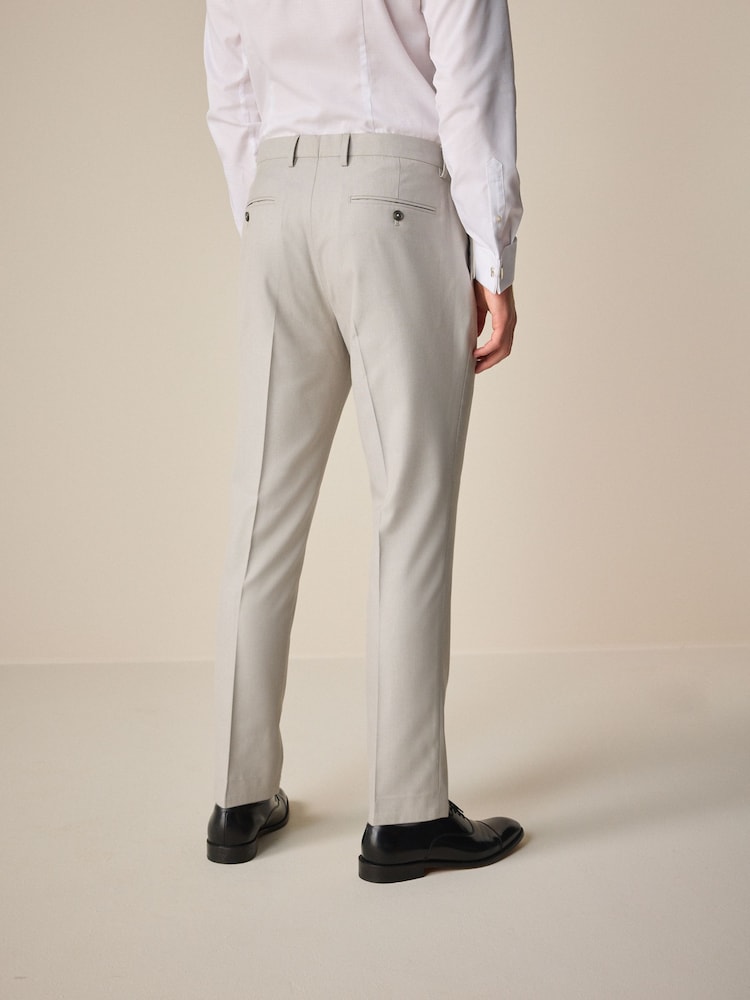 neutre - Slim Fit (Slim Fit) - Pantalon de costume texturé - Image 3 of 9