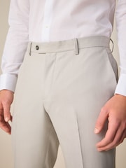 Neutral Slim Fit Textured Suit Trousers - Image 4 of 9