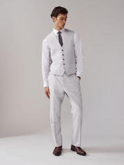 Neutral Textured Suit Waistcoat - Image 2 of 8